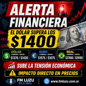 Dólar hoy en Argentina: supera los $1400 y enciende la alarma económica