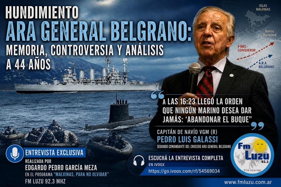 Entrevista exclusiva: hundimiento ARA Belgrano