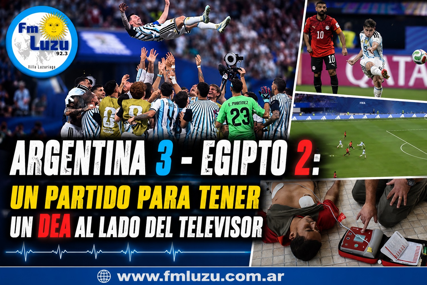 Argentina y Egipto un partido memorable