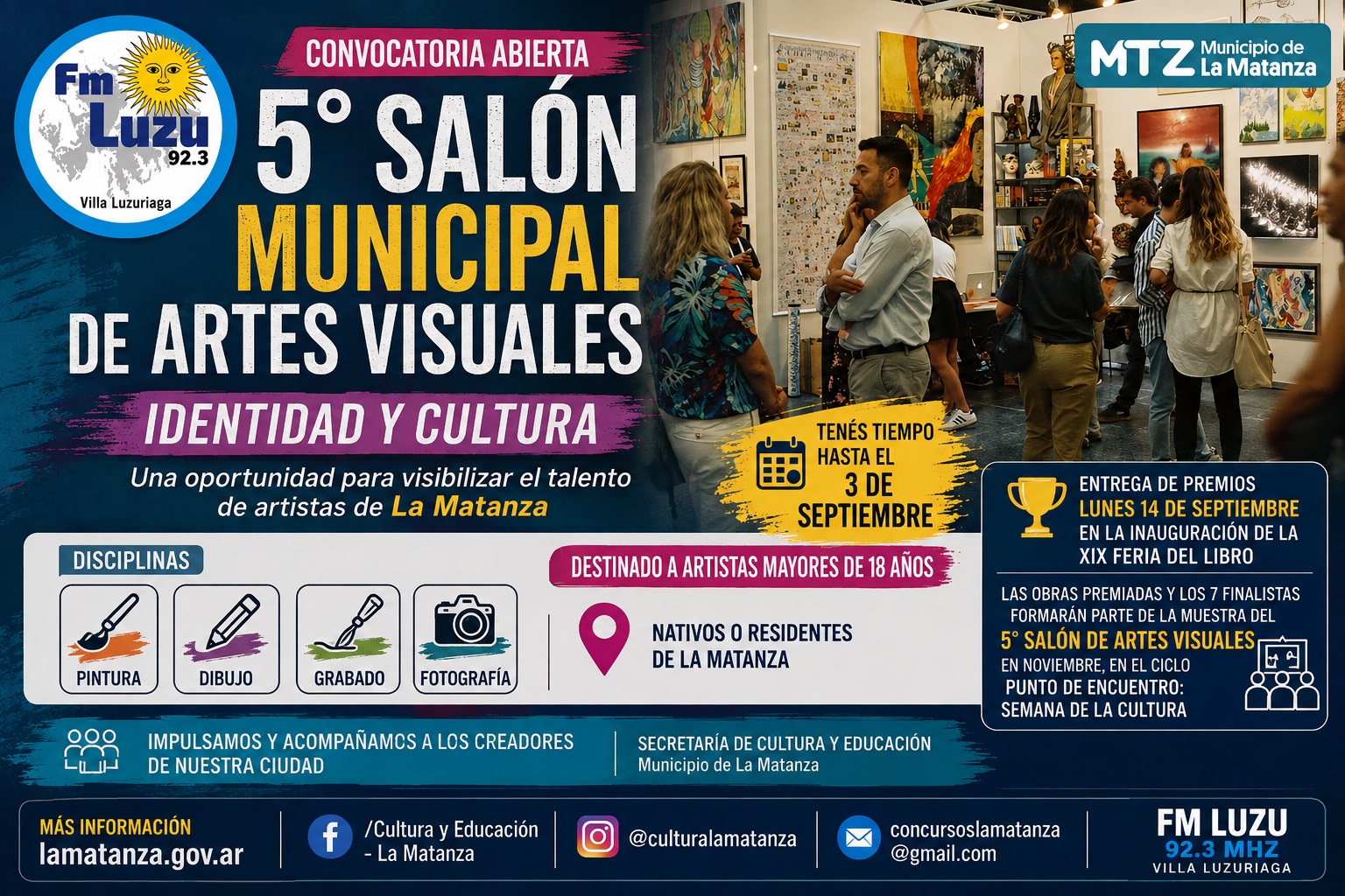 5° Salón Municipal de Artes Visuales de La Matanza: convocatoria abierta