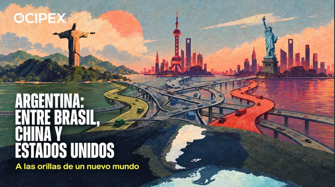 Portada del informe de OCIPEX sobre las relaciones de Argentina con Brasil, China y Estados Unidos.