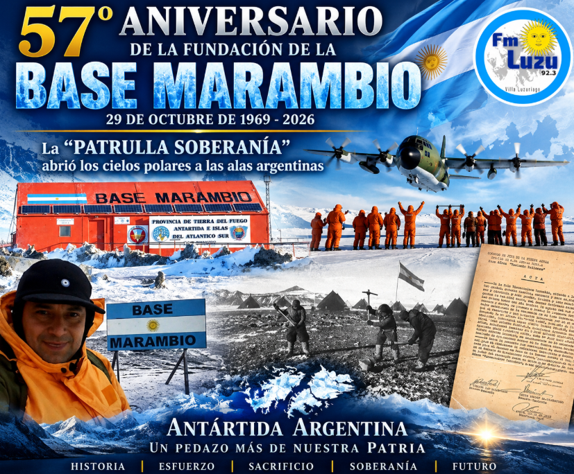 Edgardo Pedro García Meza en la Base Marambio, Antártida Argentina, en 2017.